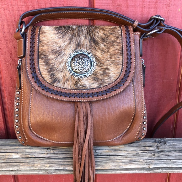 Blazin Roxx Handbags - Blazin Roxx Womens Hair On Crossbody Purse